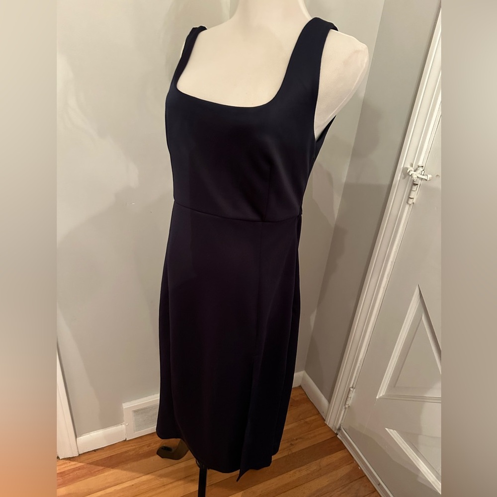 Showpo Navy Blue midi dress- perfect for a summer wedding.